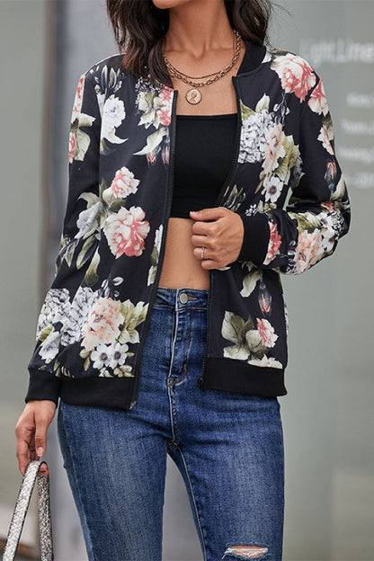 Floral Bomber Jacket | AdoreStarr