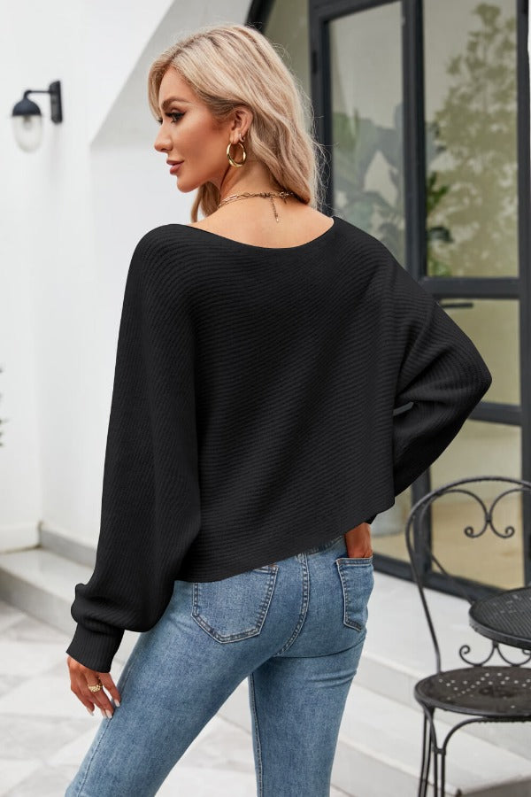 Horizontal Ribbing Sweater | AdoreStarr