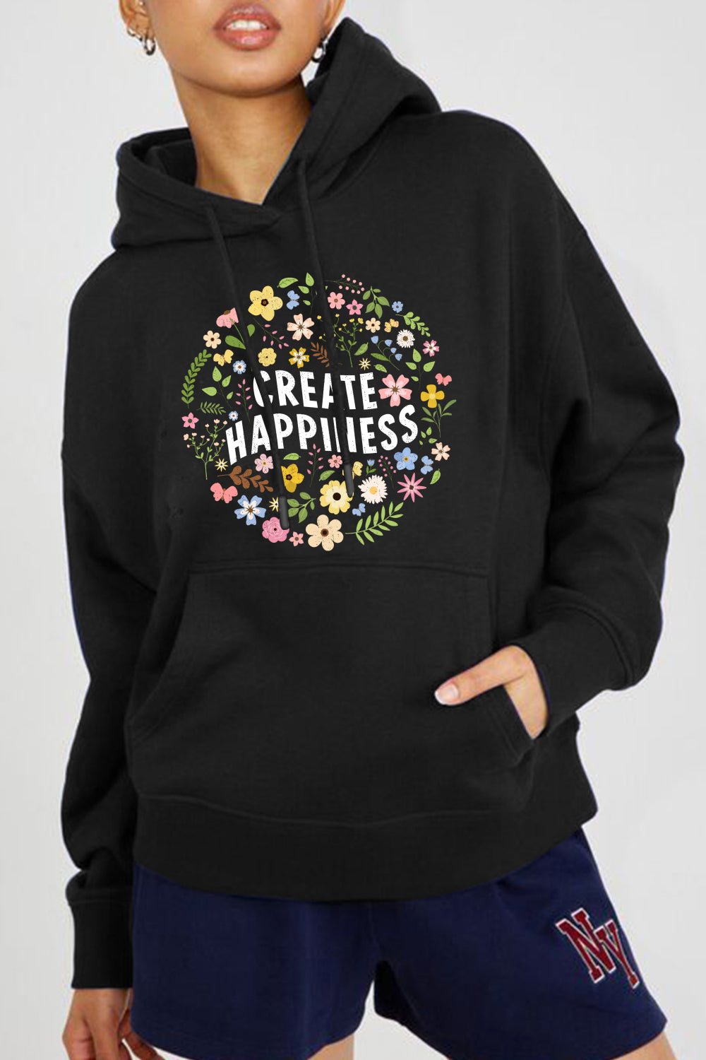 CREATE HAPPINESS Hoodie | AdoreStarr