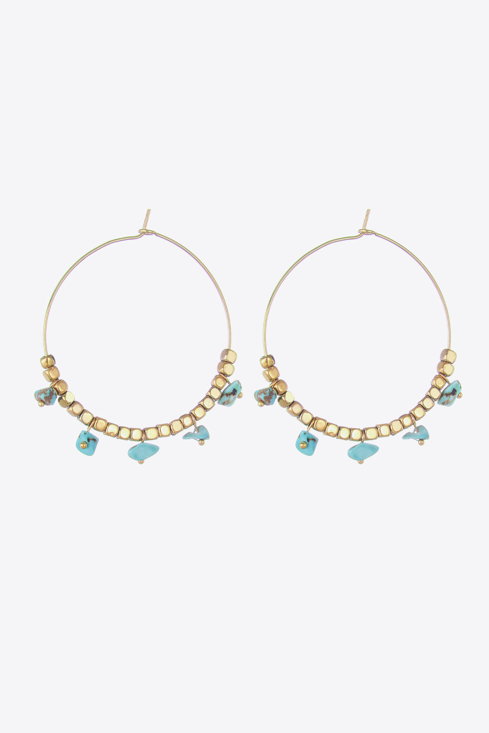 Turquoise Hoop Earrings | AdoreStarr