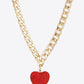 Rhinestone Heart Pendant Necklace | AdoreStarr
