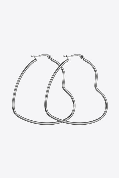 Heart Stainless Steel Earrings | AdoreStarr