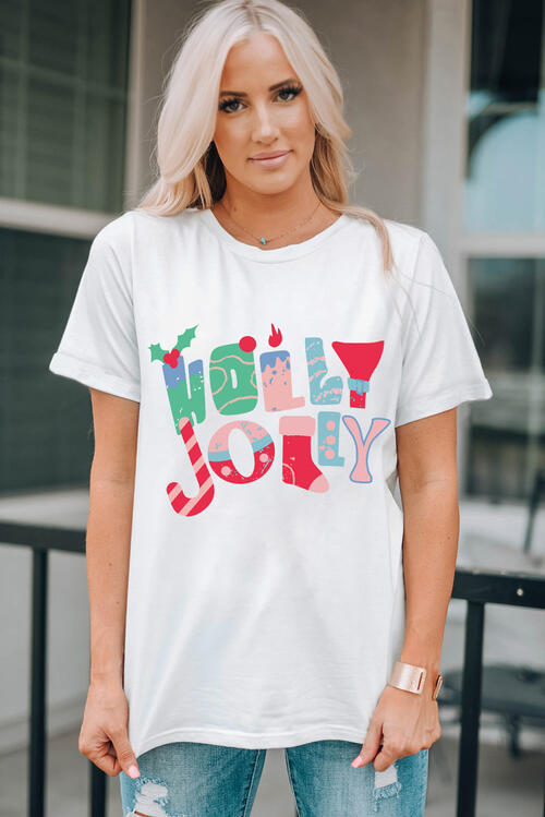 HOLLY JOLLY Short Sleeve T-Shirt | AdoreStarr