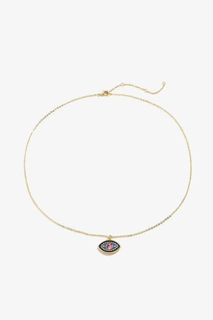 Evil Eye Pendant Chain Necklace | AdoreStarr