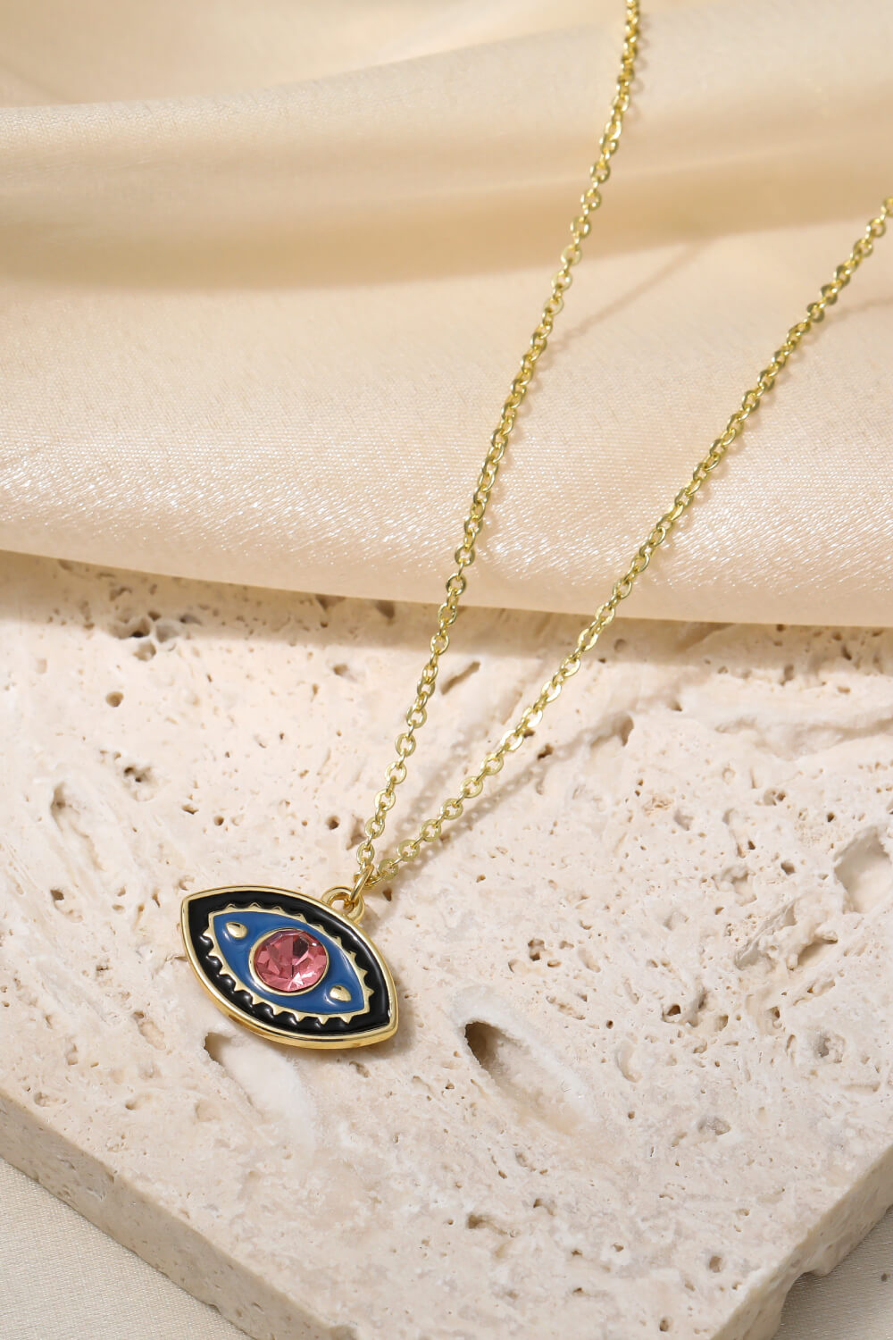 Evil Eye Pendant Chain Necklace | AdoreStarr