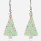 Beaded Christmas Tree Earrings | AdoreStarr