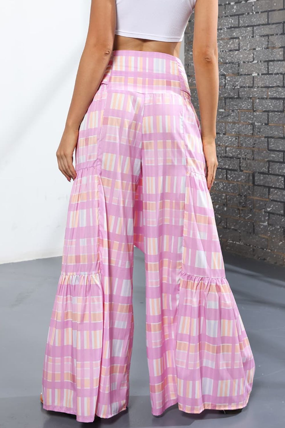 Printed High-Rise Tied Culottes | AdoreStarr