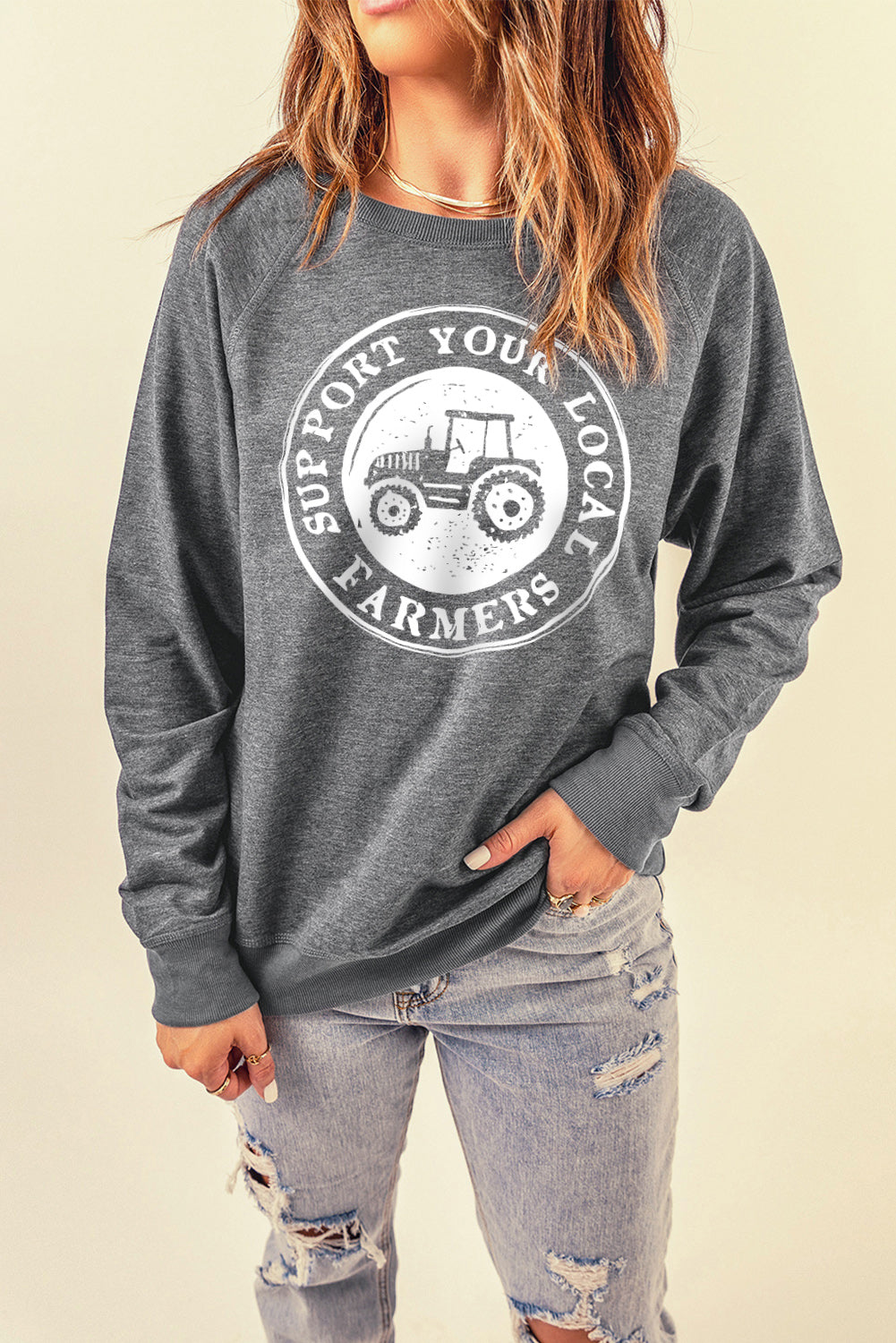 SUPPORT YOUR LOCAL FARMERS Sweatshirt | AdoreStarr