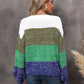 Color Block Dropped Shoulder Sweater | AdoreStarr