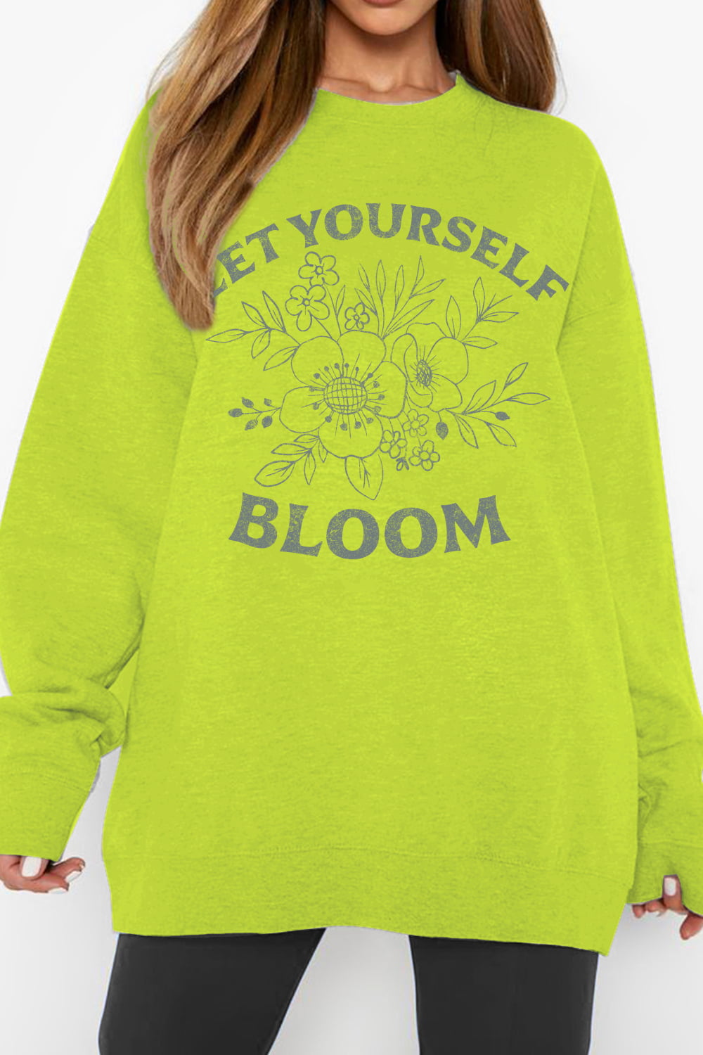 LET YOURSELF BLOOM Sweatshirt | AdoreStarr