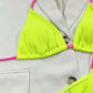 Ribbed Tie Back Bikini Set | AdoreStarr