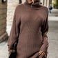Turtleneck Mini Sweater Dress | AdoreStarr