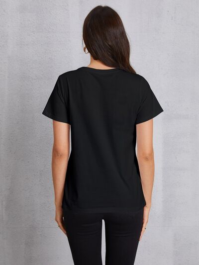 Lucky Clover Round Neck T-Shirt | AdoreStarr