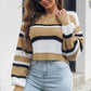 Striped Cropped Sweater | AdoreStarr