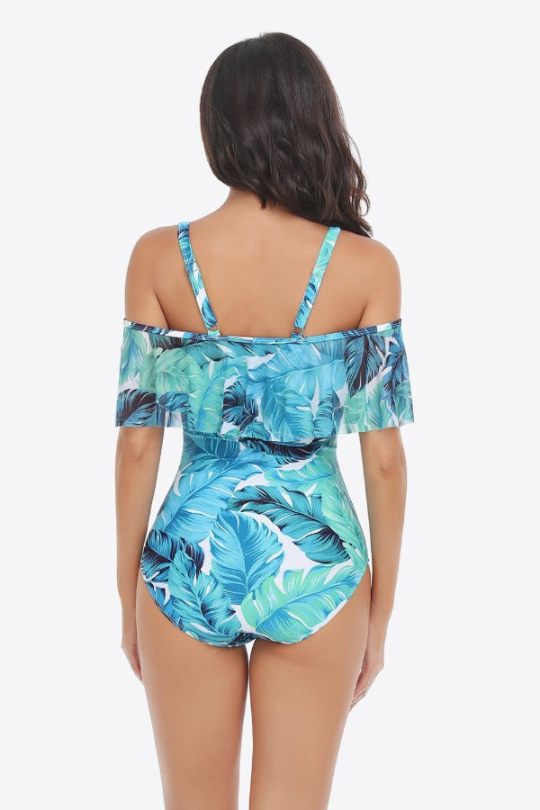 Cold-Shoulder One-Piece Swimsuit | AdoreStarr