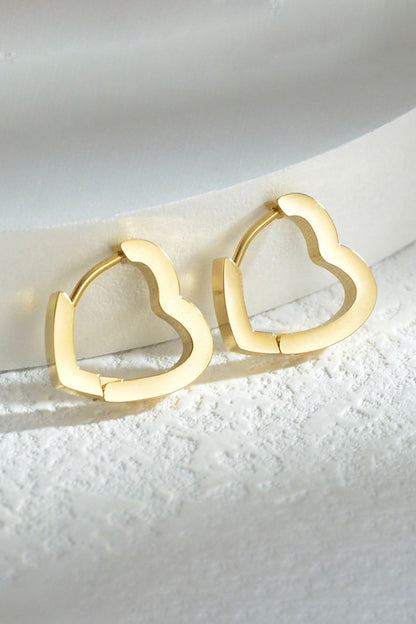 Heart Stainless Steel Earrings | AdoreStarr