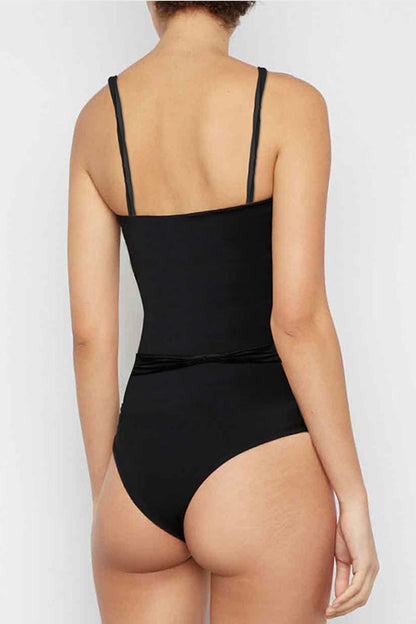 Flower Detail One-Piece Swimsuit | AdoreStarr