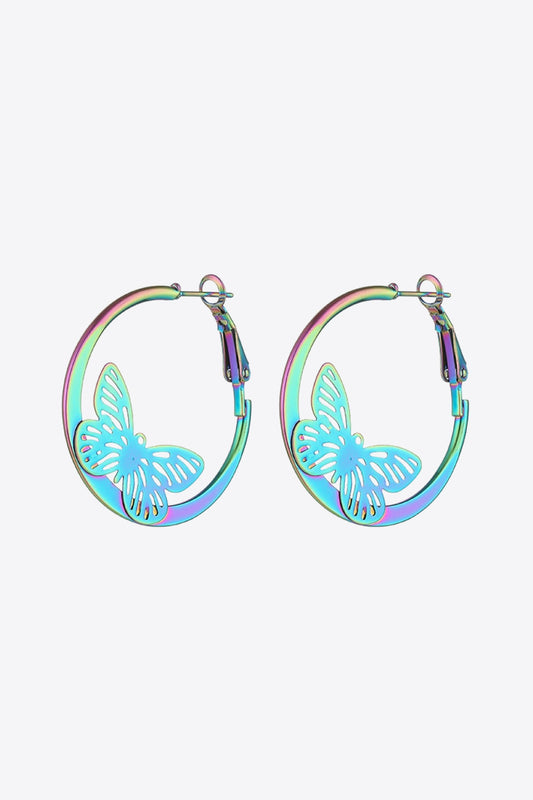 Butterfly Huggie Earrings | AdoreStarr