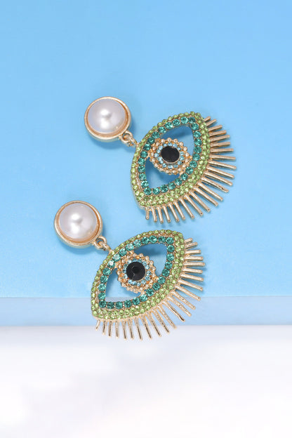 Evil Eye Shape Dangle Earrings | AdoreStarr