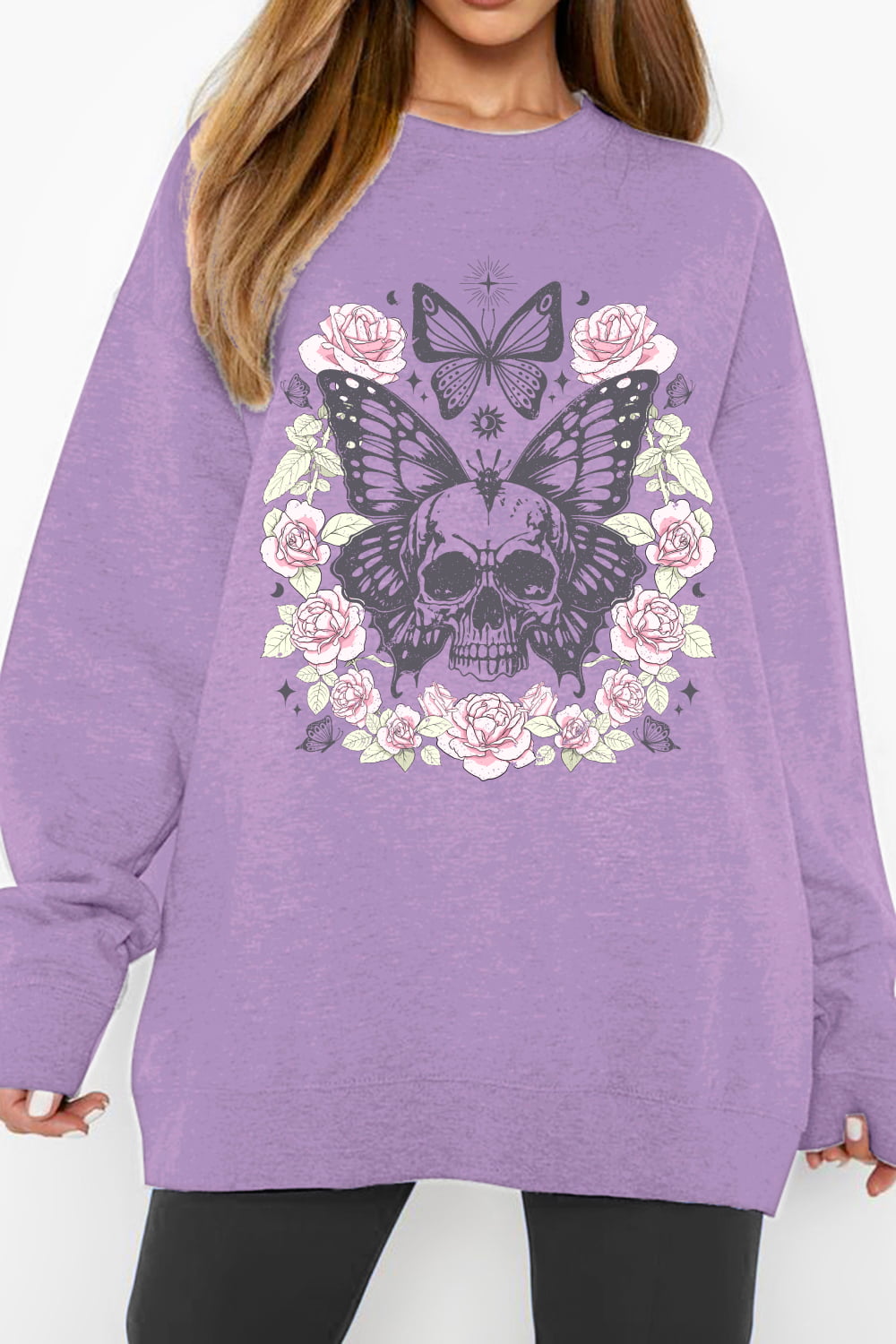 Skull Butterfly Sweatshirt | AdoreStarr