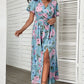 Floral Slit Maxi Dress | AdoreStarr