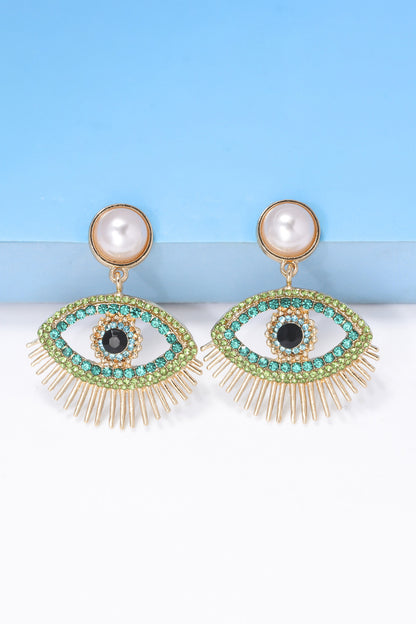 Evil Eye Shape Dangle Earrings | AdoreStarr