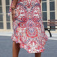 Printed Asymmetrical Wrap Skirt | AdoreStarr