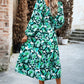 Printed Pocketed Midi Dress | AdoreStarr