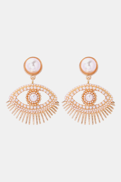 Evil Eye Shape Dangle Earrings | AdoreStarr