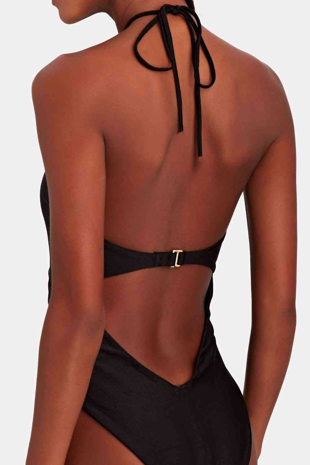 Ring Detail Cutout One-Piece Swimsuit | AdoreStarr