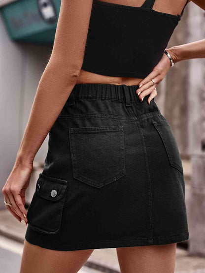 Denim Mini Skirt | AdoreStarr