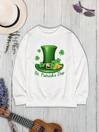 ST. PATRICK'S DAY Dropped Shoulder Sweatshirt | AdoreStarr