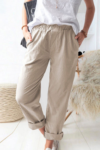 Paperbag Waist Pull-On Pants | AdoreStarr