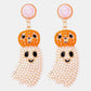 Halloween Ghost Shape Dangle Earrings | AdoreStarr