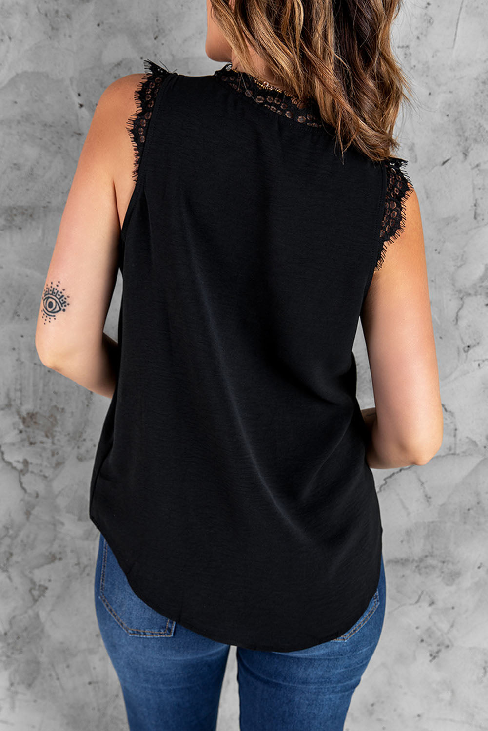 Eyelash Lace Tank Top | AdoreStarr