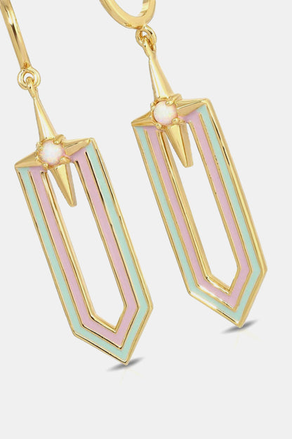 C-Hoop Drop Earrings | AdoreStarr