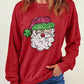 Santa Graphic Long Sleeve Sweatshirt | AdoreStarr
