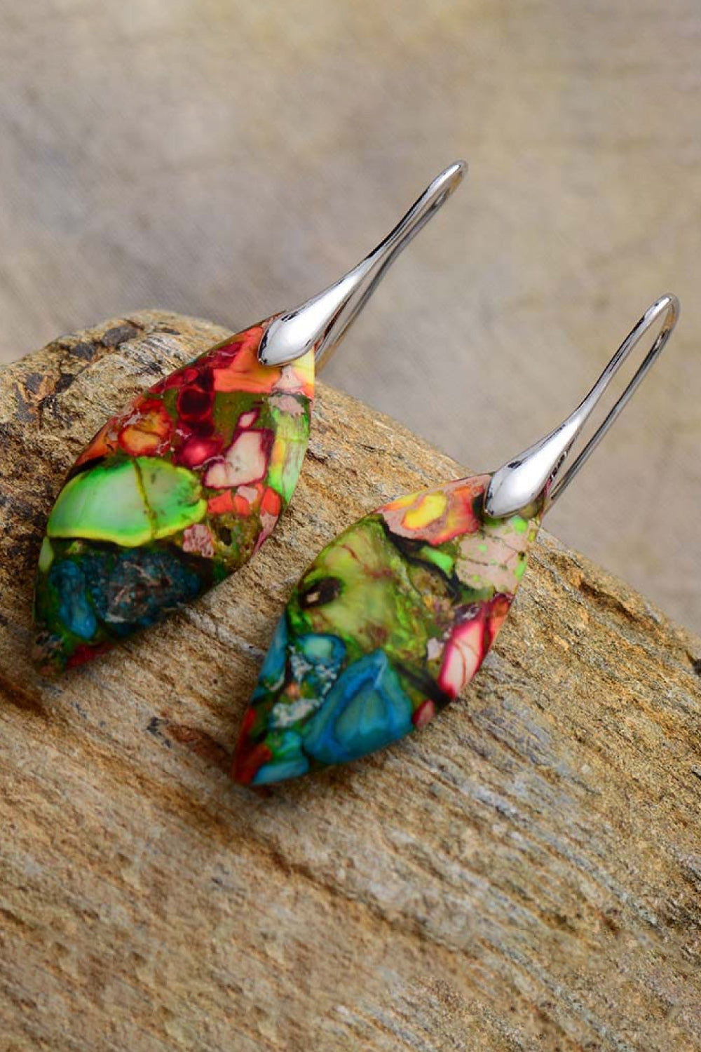Natural Stone Dangle Earrings | AdoreStarr