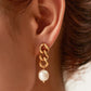 Stainless Steel Pearl Earrings | AdoreStarr