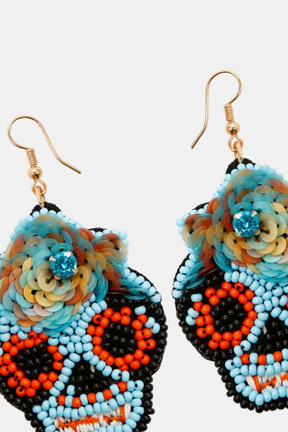 Beaded Detail Dangle Earrings | AdoreStarr