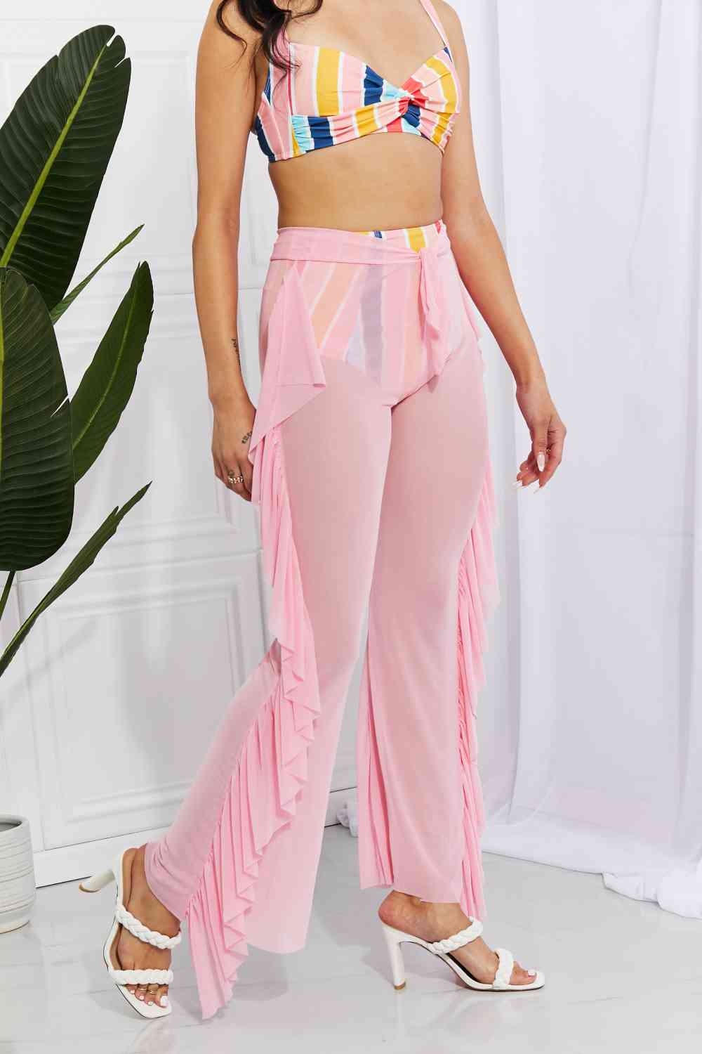 Take Me To The Beach Mesh Cover-Up Pants | AdoreStarr