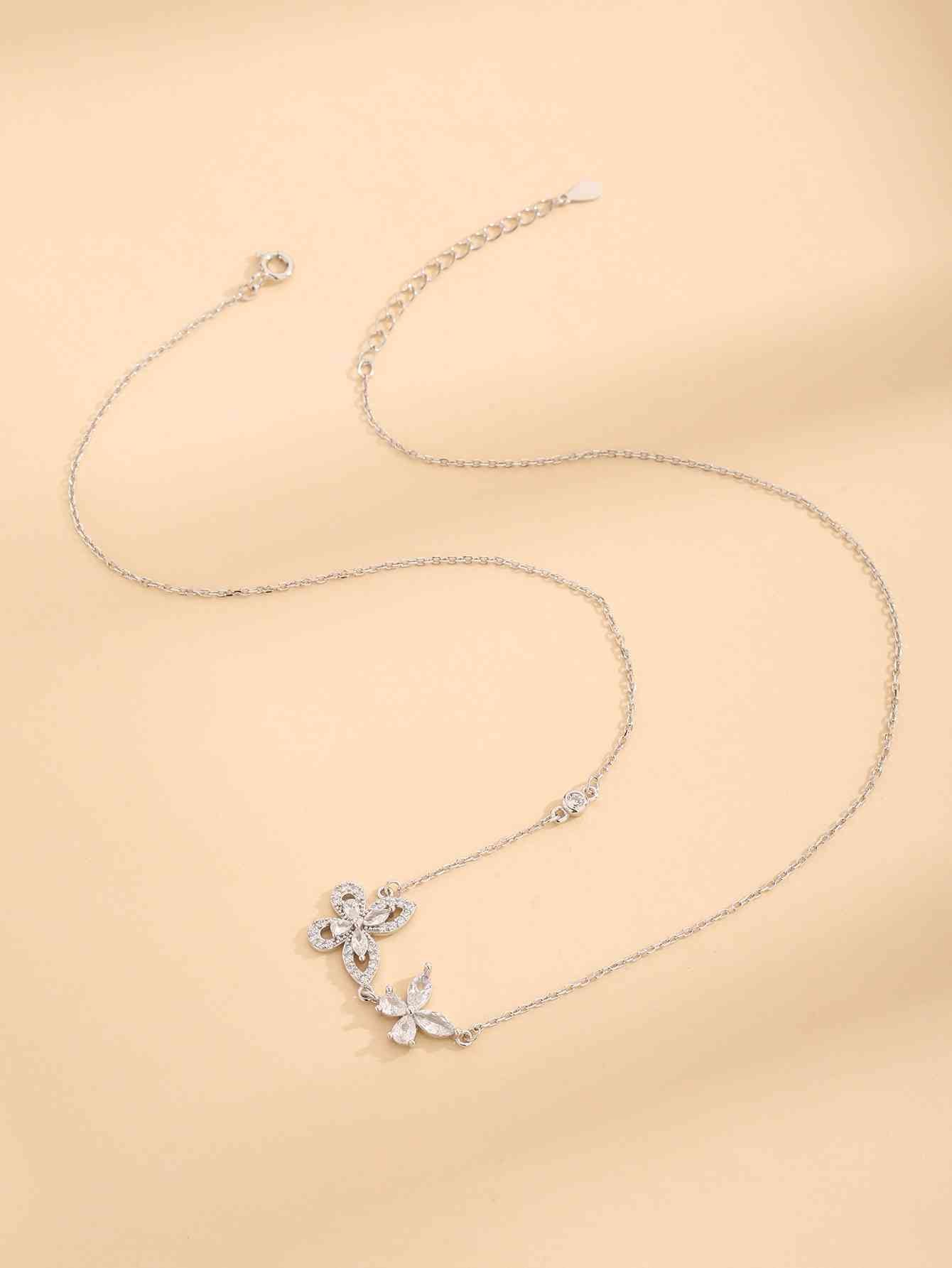 Sterling Silver Butterfly Necklace | AdoreStarr