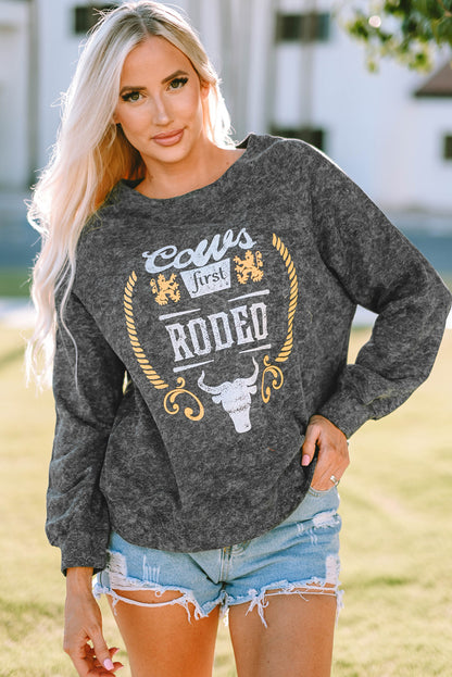 COW'S FIRST RODEO Sweatshirt | AdoreStarr