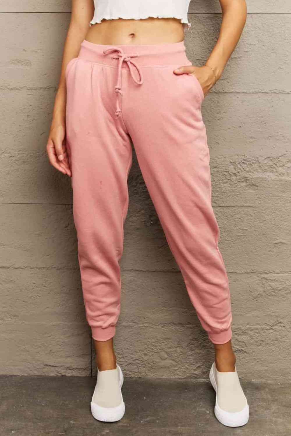 Tie Waist Long Sweatpants | AdoreStarr