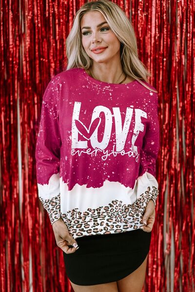 LOVE EVERYBODY Leopard Sweatshirt | AdoreStarr