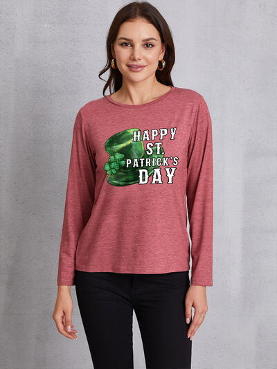 HAPPY ST. PATRICK'S DAY Round Neck T-Shirt | AdoreStarr
