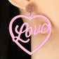 Heart Shape Dangle Earrings | AdoreStarr