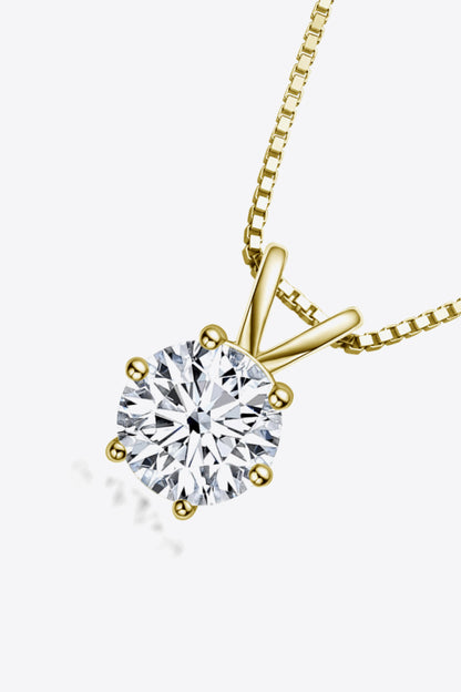 Moissanite Pendant Necklace | AdoreStarr