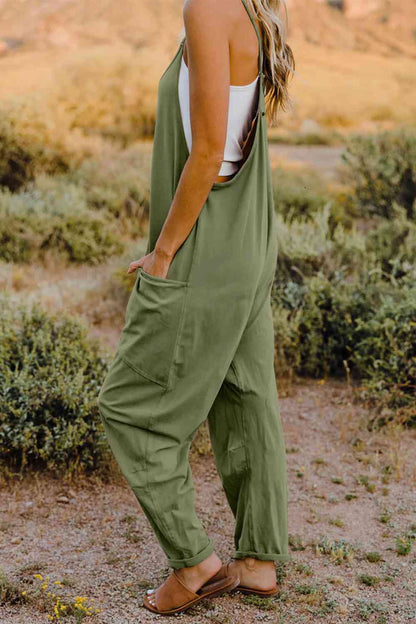 V-Neck Sleeveless Jumpsuit | AdoreStarr