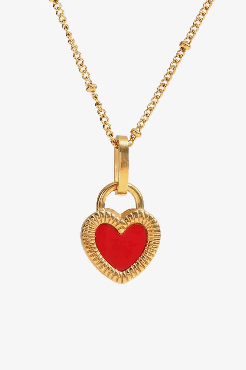 Stainless Steel Heart Pendant Necklace | AdoreStarr
